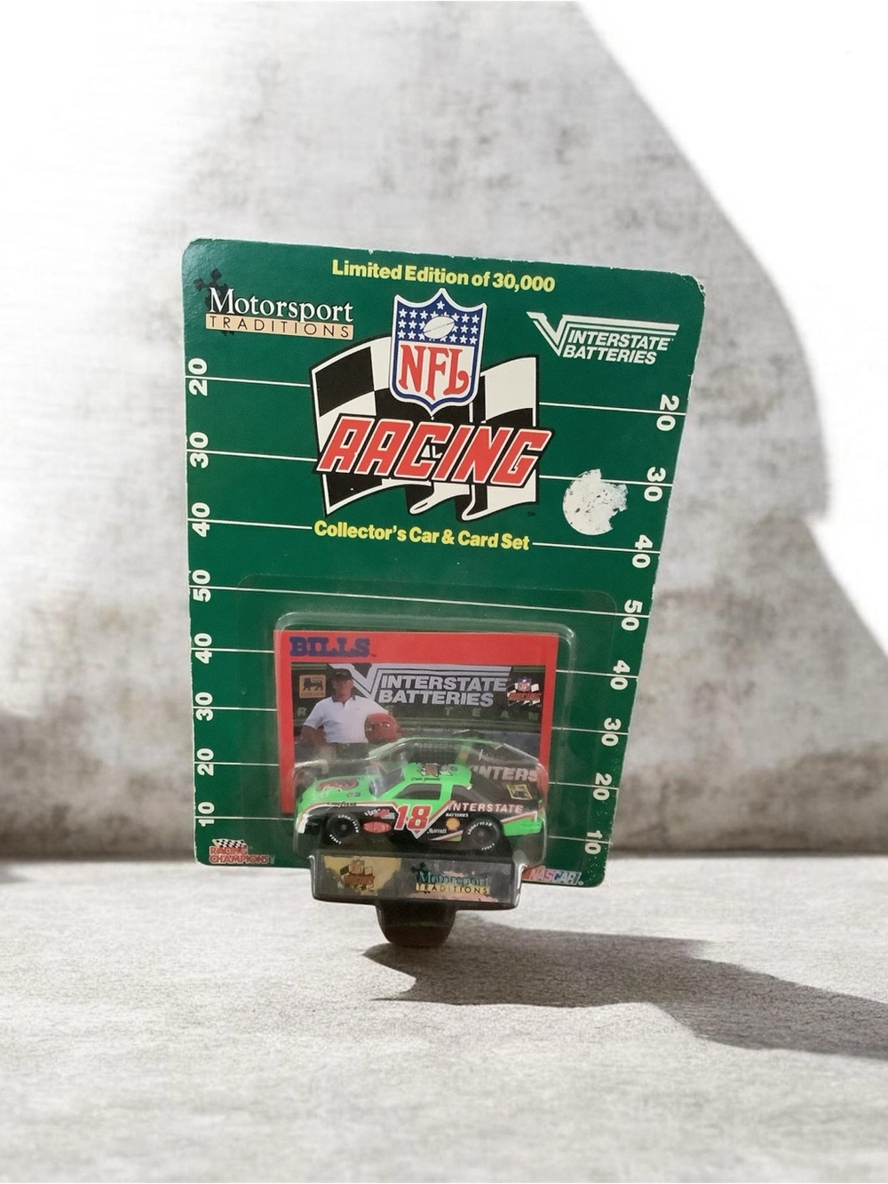 NFL Racing Green interstate Collector's Car and card set